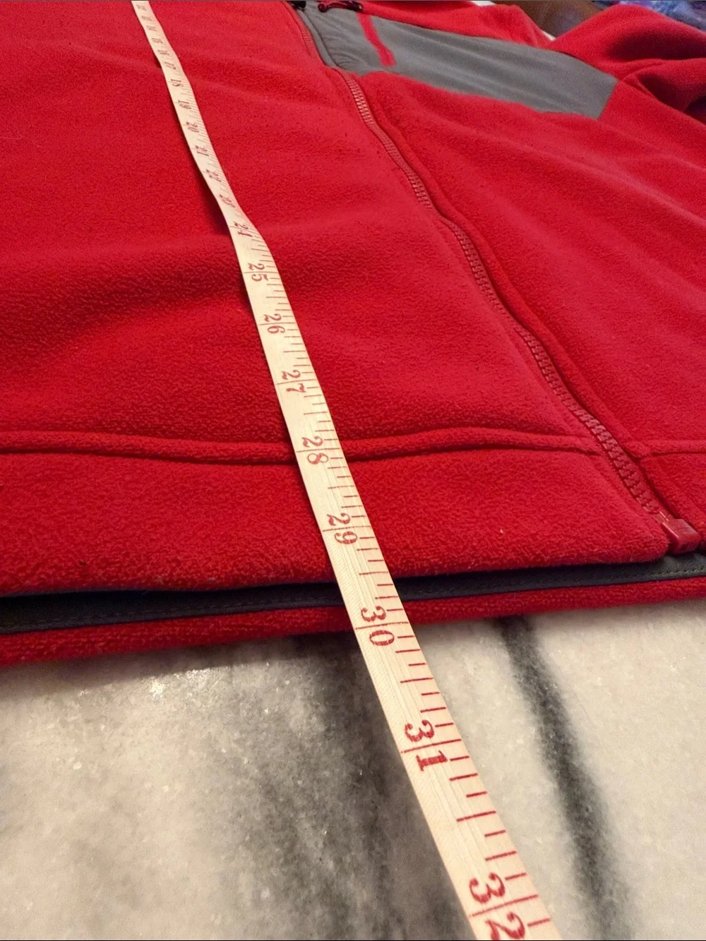 The North Face Men's Red and Grey Jacket size XL